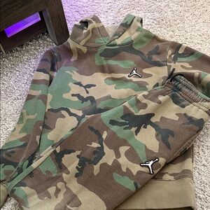 Jordan Kids Camo Matching Set - Green and Brown